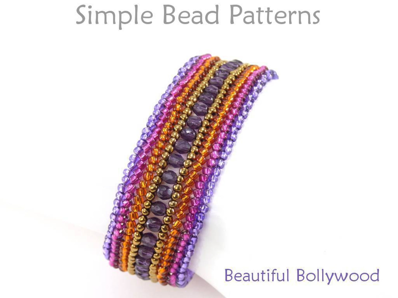 Herringbone Beading Pattern Jewelry Making Bracelet Tutorial Etsy