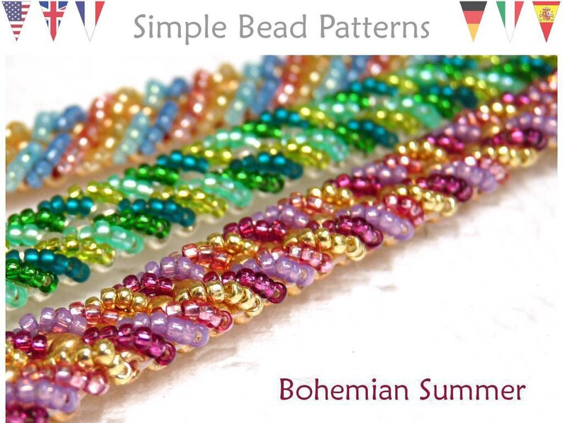 Ladder Stitch Bracelet Beading Tutorial Pattern Jewelry Etsy