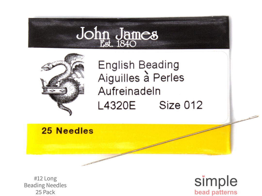 John James Englsh Beadng Needles, Sze 10, 11, 12, 13, And 15! - Etsy
