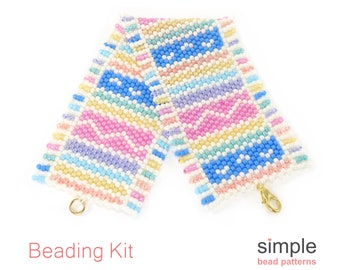 DIY Jewelry Making Kits for Adults and Beginners (in Pink, Yellow, Aqua, Purple, White, and Gold): "Three Little Birds" Design