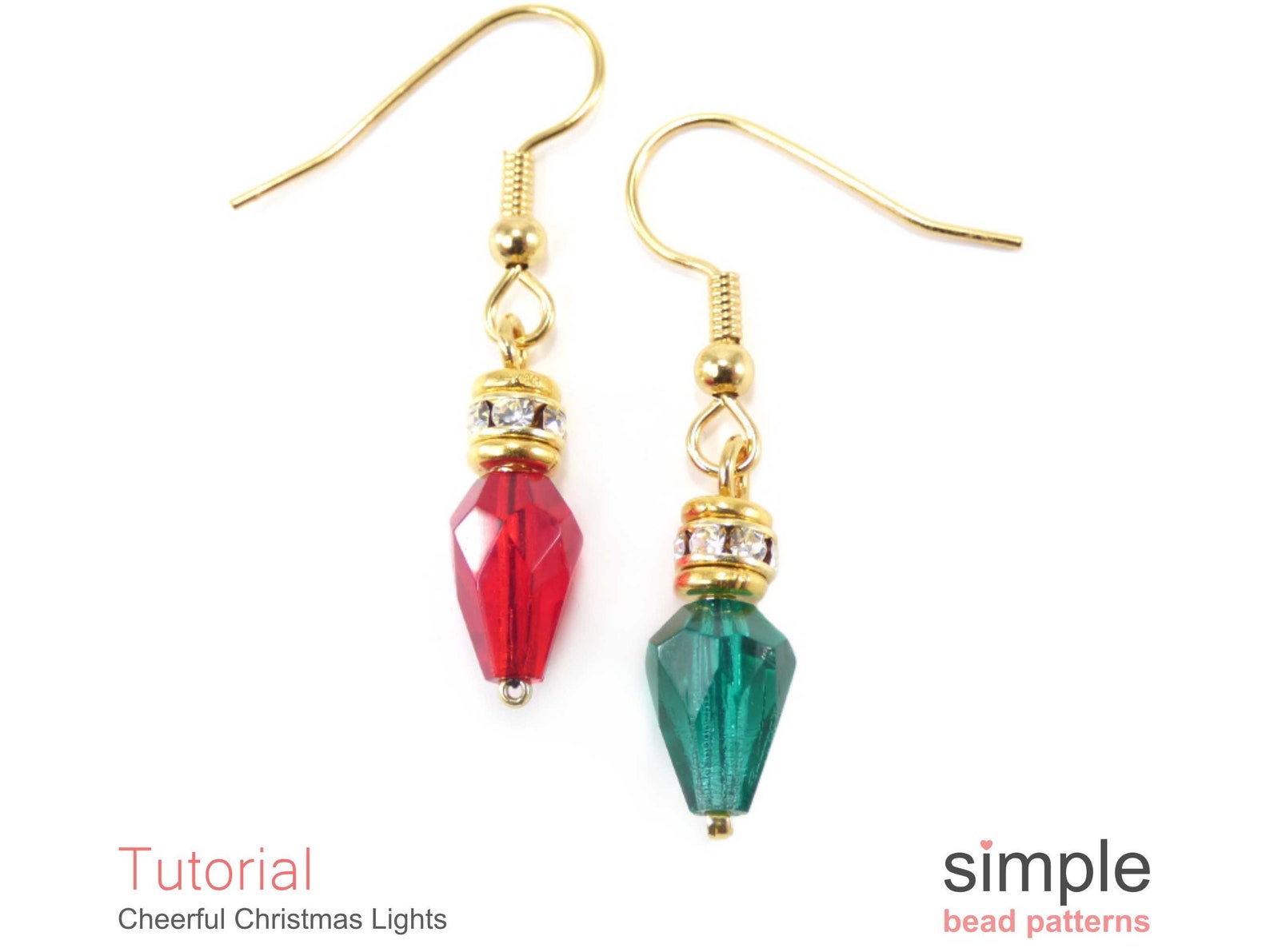 Beaded Christmas Lights Beadweaving Tutorial for Earrings Etsy