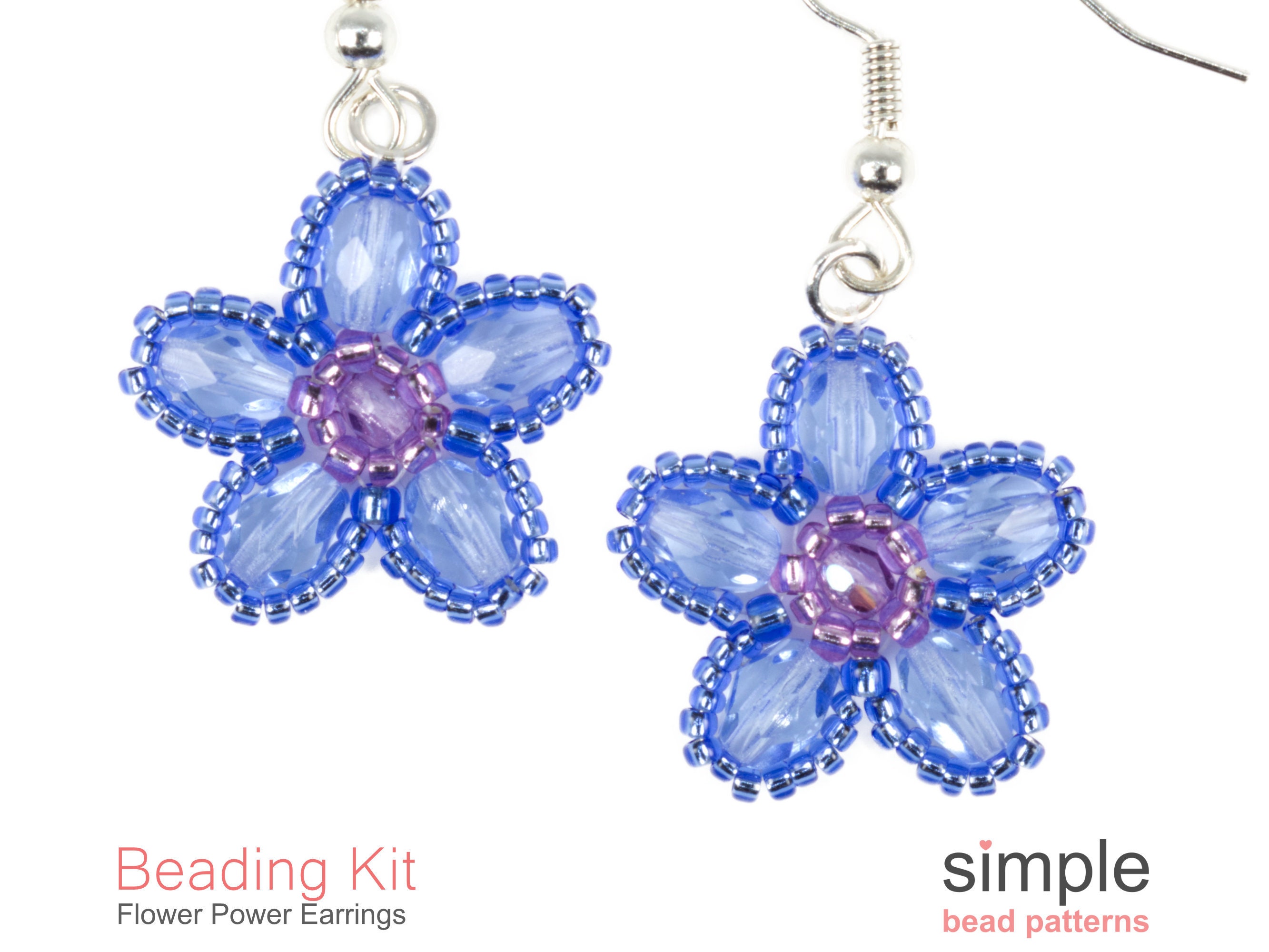 Beaded Flower Earrings Kit Jewelry Making Kit for Adults Etsy España