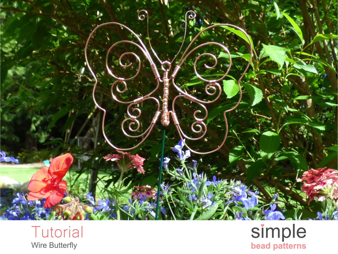 Bead and Wire Butterfly Tutorial DIY Beaded Suncatchers or Etsy