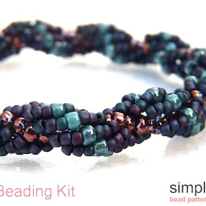 Bracelet Making Kit for Adults, Jewelry Making Kit, Spiral Beaded Bracelet Kit, Beading Kit, Bracelet Bead Weaving Kit, Bead Kit, K-00555