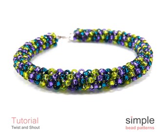 Tubular Peyote Bracelet Pattern PDF: 