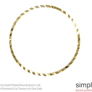 30mm Gold-Plated Quick Link: Beadalon Jewelry Connector