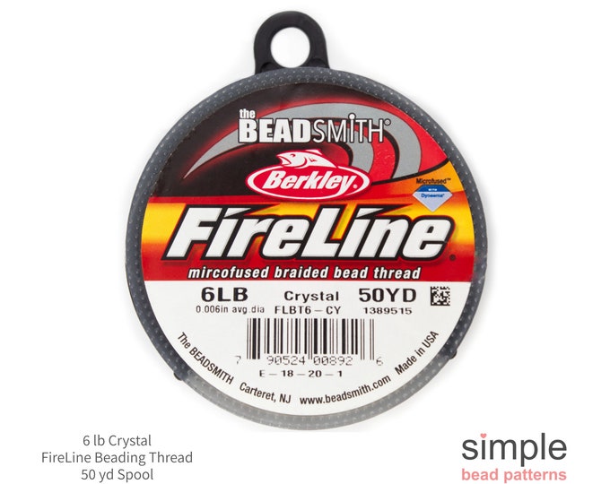 6 LB Crystal Fireline Beading Thread 50 Yds Fireline Crystal 6lb