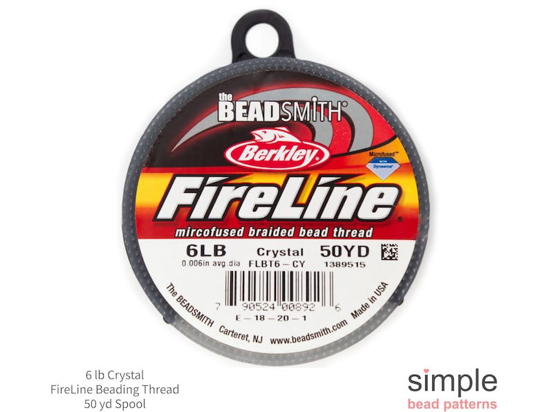 6 LB Crystal Fireline Beading Thread 50 Yds Fireline Crystal Etsy