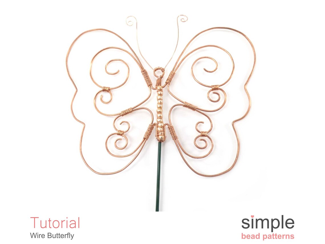 Bead and Wire Butterfly Tutorial DIY Beaded Suncatchers or Etsy