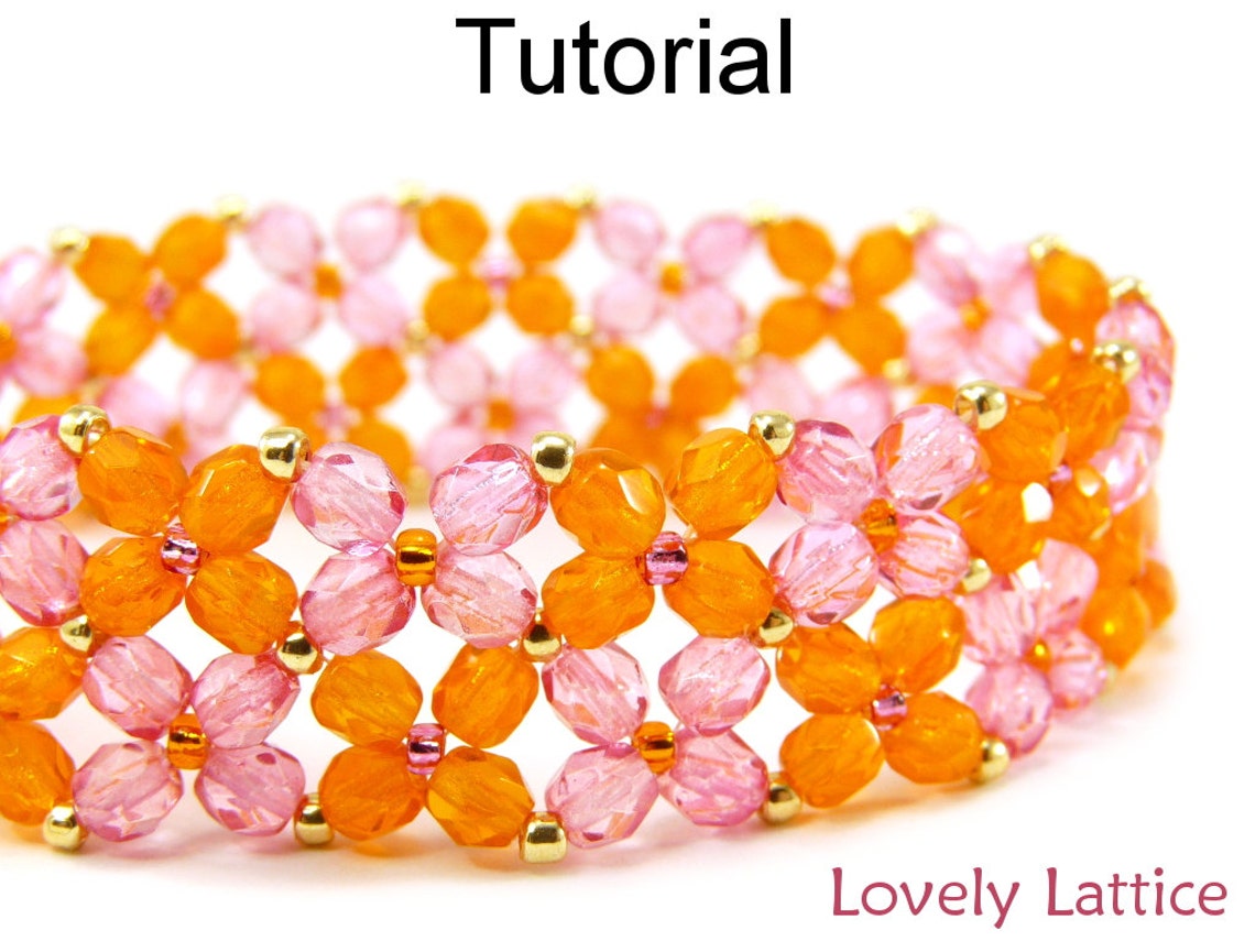 Simple Bead Patterns Beading Tutorial Pattern Beaded Etsy