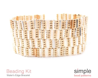 Beading Kits for Adult Beginners (in Crystal, Rose Gold, and Silver): "Waters Edge" Design