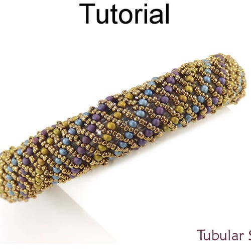 Herringbone Stitch Beading Patterns Jewelry Making Etsy