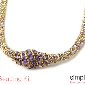 Beaded Necklace Making Kit, Beadweaving Kit, Jewelry Kits, DIY Jewelry Making Kit for Adults, DIY Jewelry Kit, Necklace Beading Kit, K-00022