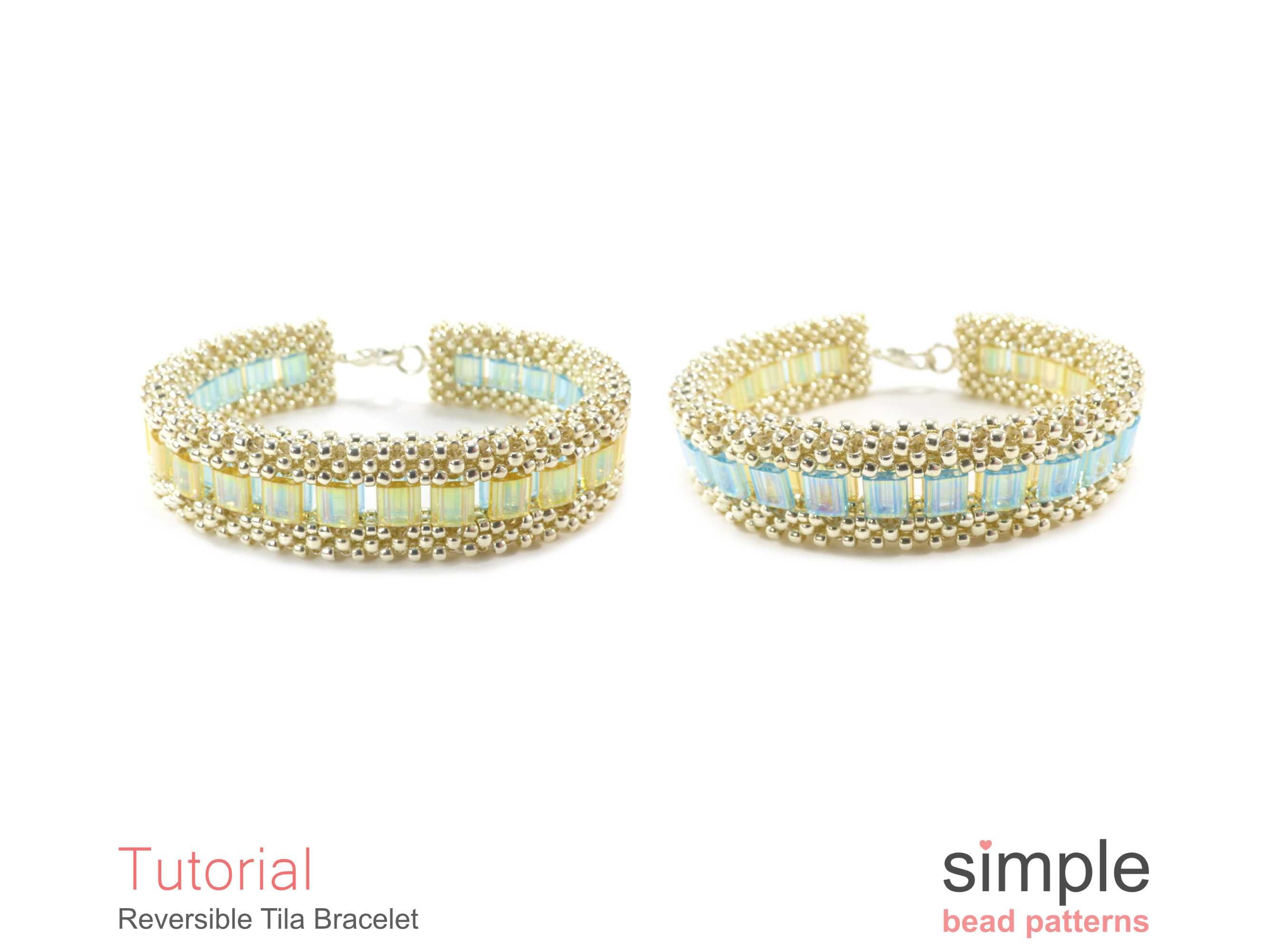 CRAW Beading Pattern and Tutorial P-00327 Two Hole Bead Patterns Cubic Right Angle Weave Bracelet Pattern Tila and Seed Beads Bracelet CRAW Beading Pattern and Tutorial P-00327 Two Hole Bead Patterns Cubic Right Angle Weave Bracelet Pattern Tila and Seed Beads Bracelet