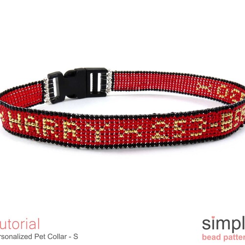 DIY Beaded Dog or Cat Collar Beading Pattern & Tutorial Bead Etsy