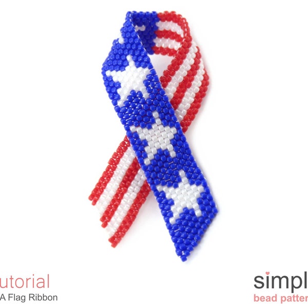 Patriotic Pin Pattern, Beaded American Flag Brooch Pins Pattern, DIY Patriotic Jewelry Pattern, Patriotic Brooch, US Flag Brooch, P-00431