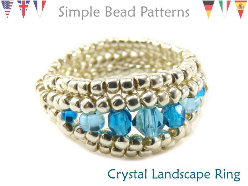 Beaded Rings Pattern How to Make a Beaded Ring Tutorial Bead Etsy