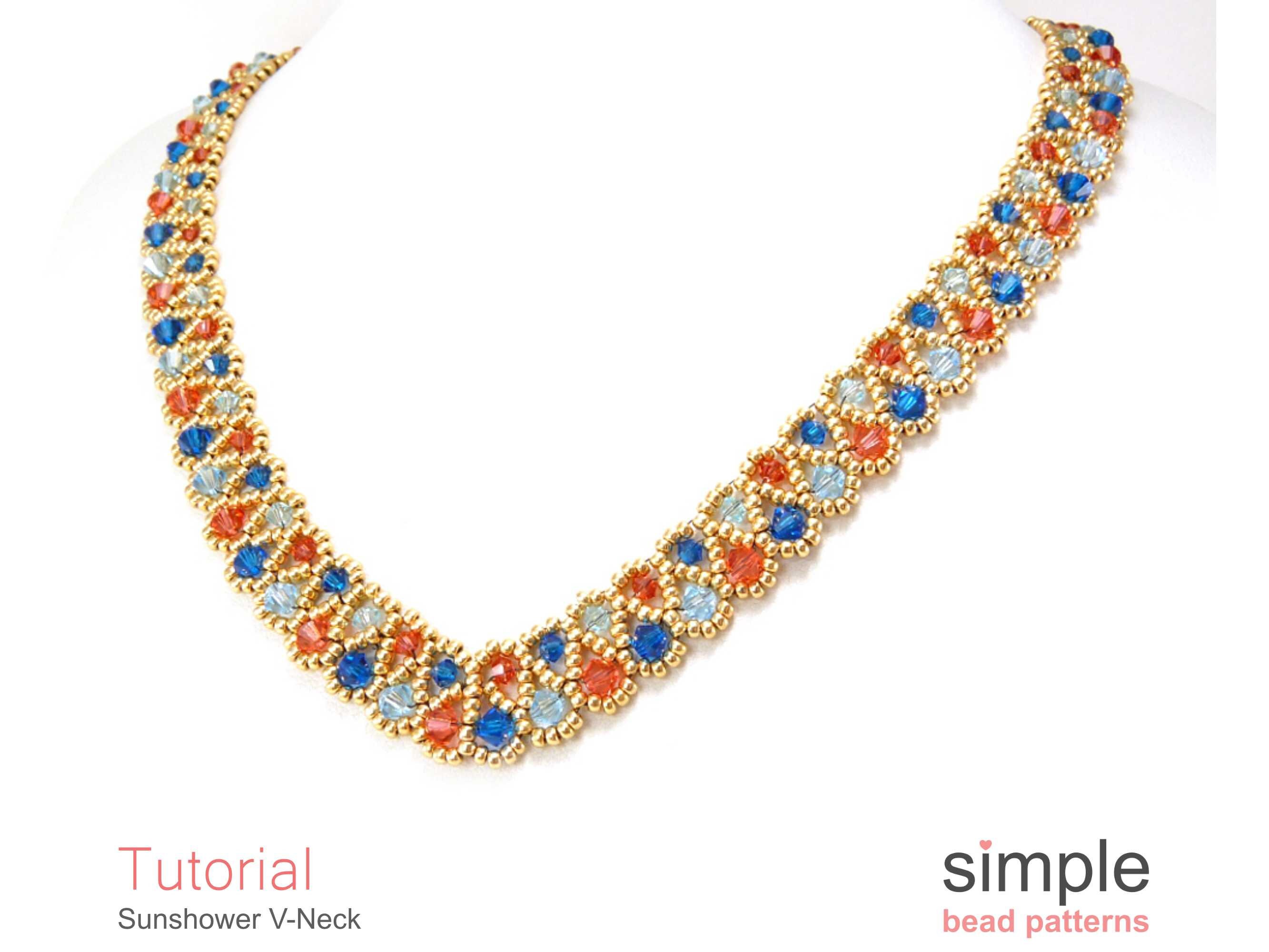 Easy Gemstone Beaded Necklace Tutorial with Step by Step Photos