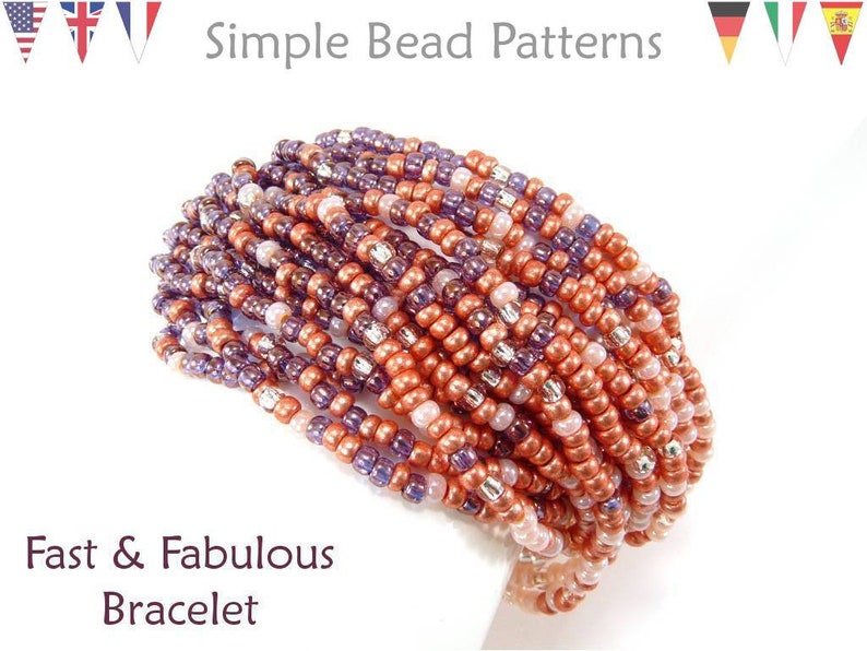 Simple Bead Patterns Beading Pattern Jewelry Making Etsy