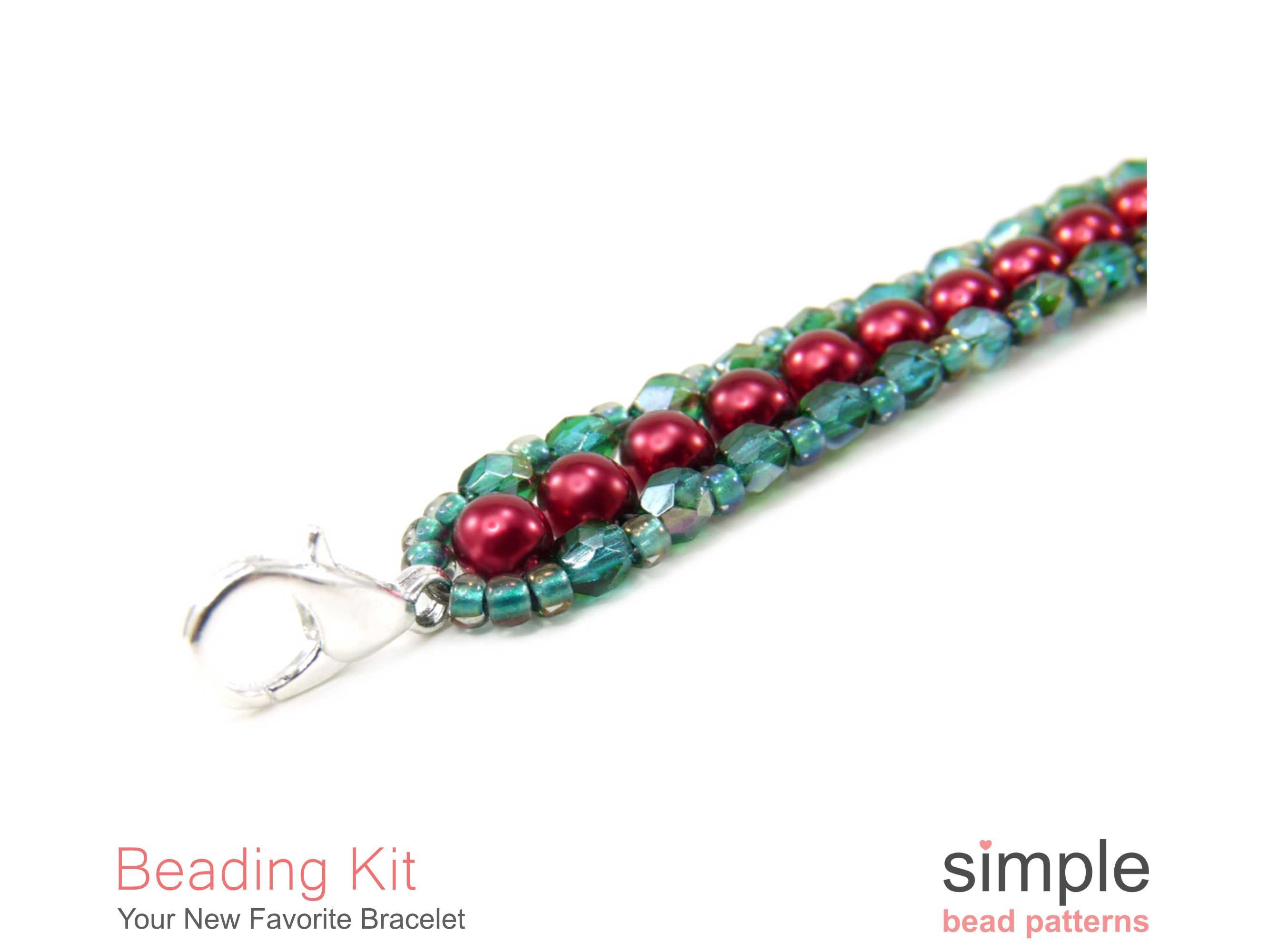 Bracelet Beading Kit / Tutorial. Gazing Stars Bracelet, With