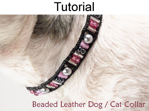DIY Beaded Dog or Cat Collar Beading Pattern & Tutorial Bead - Etsy Canada
