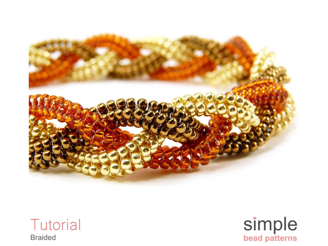 Tubular Herringbone Beading Pattern Jewelry Making Bracelet Seed Beads