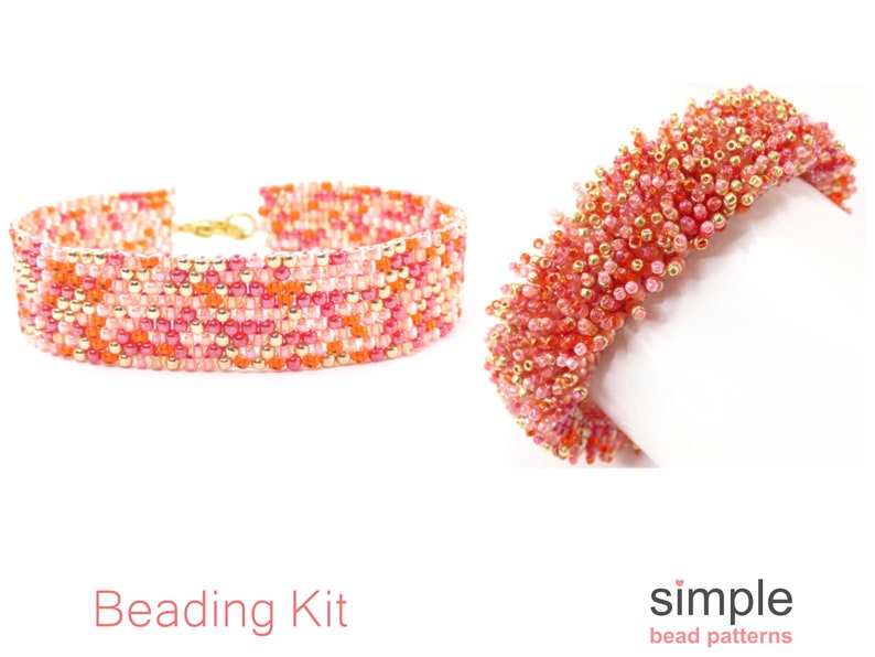 Beadweaving Kits Bead Kits for Bracelets Beaded Bracelet Kit Bracelet Making Kit K-00860 Jewelry Making Kit for Adults Jewelry Kit