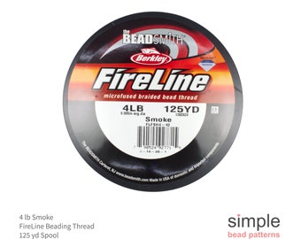 4 LB Smoke Gray FireLine Beading Thread: 125 Yard Spool