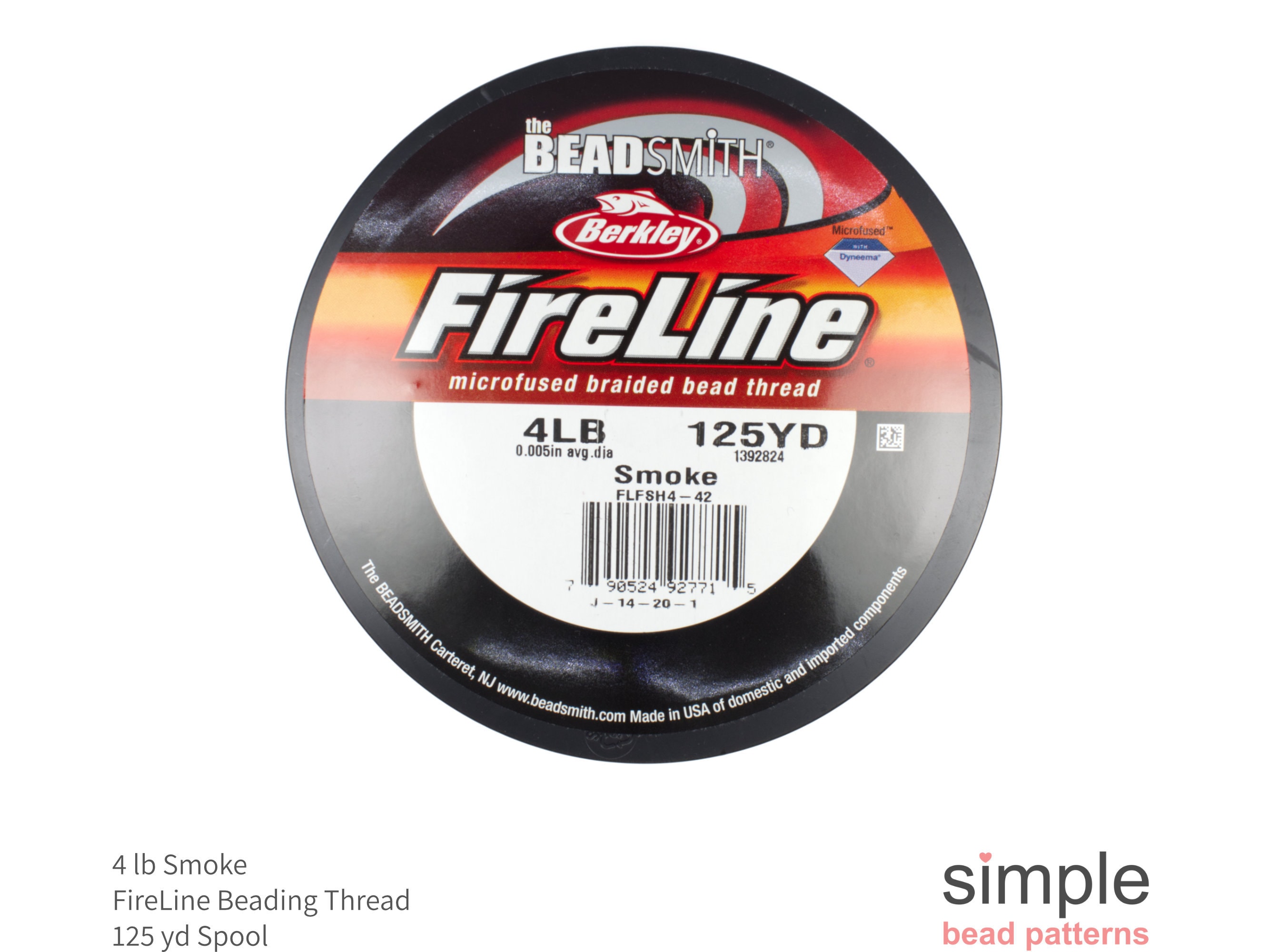 4 LB Smoke Fireline Beading Thread, 125 Yds Fireline Smoke 4lb Beading  Thread Berkley Fireline for Beading, Best Beading Thread, S-00108 