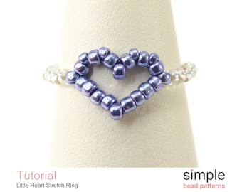 Heart on sale beaded ring