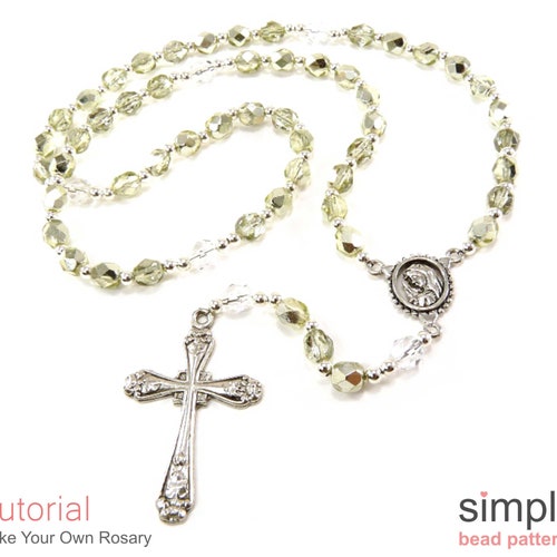 Rosary Beading Pattern Beaded Rosary Tutorial Beadweaving Etsy