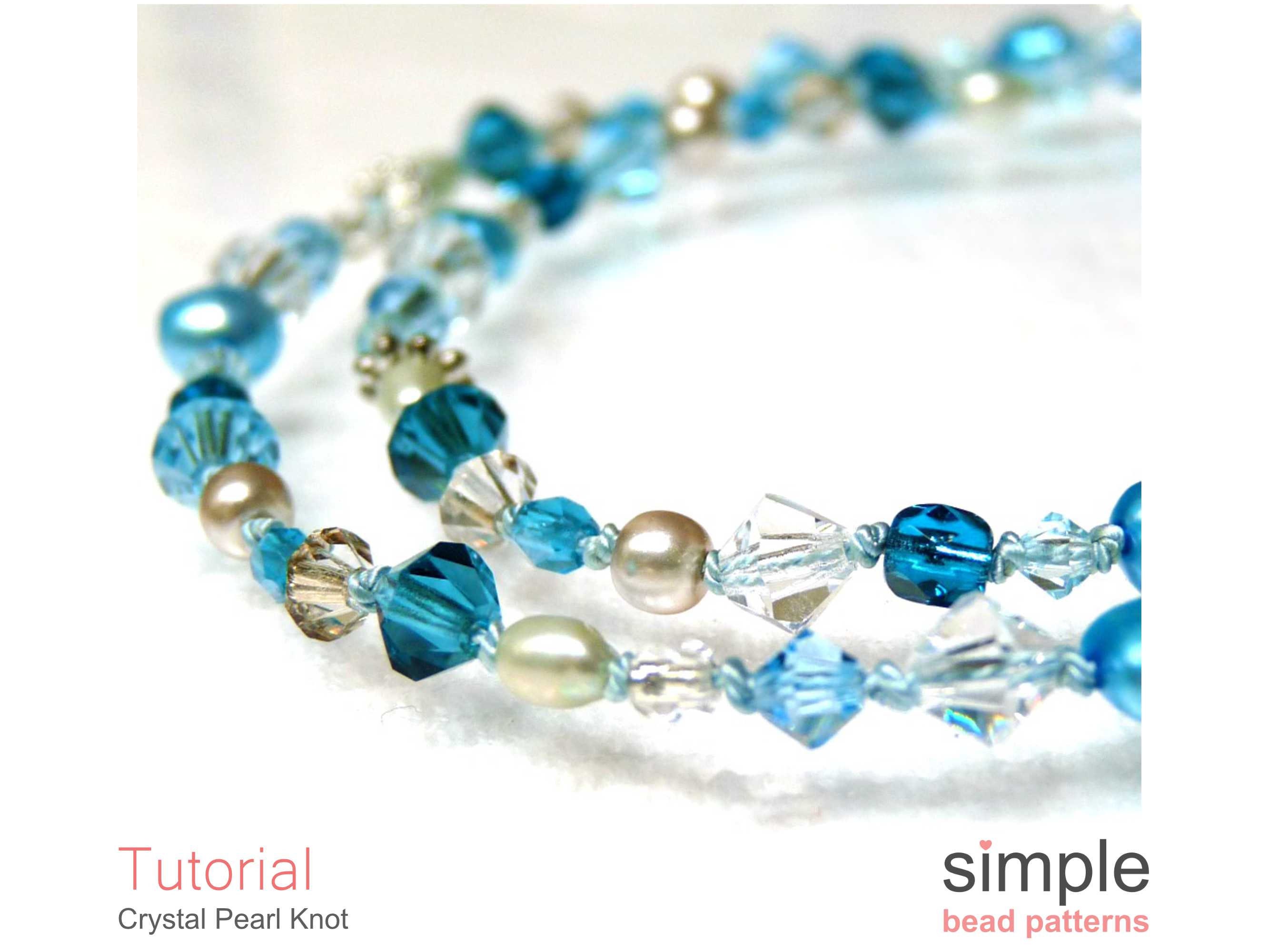beginner beading tutorial. jewelry making with beads. crystal beads  bracelet 