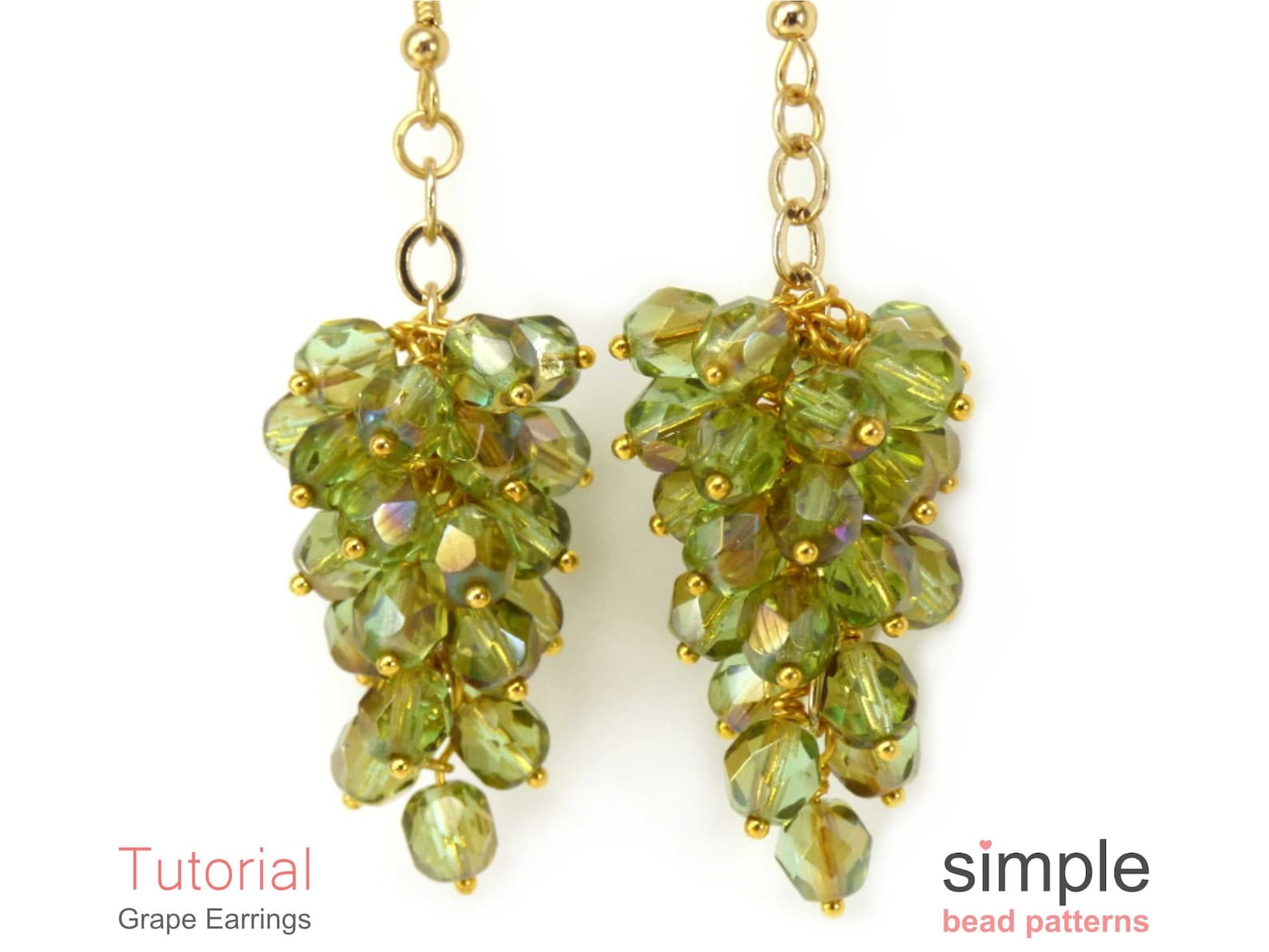 Grape Earrings Tutorial Beaded Grapes Earrings Tutorial Etsy
