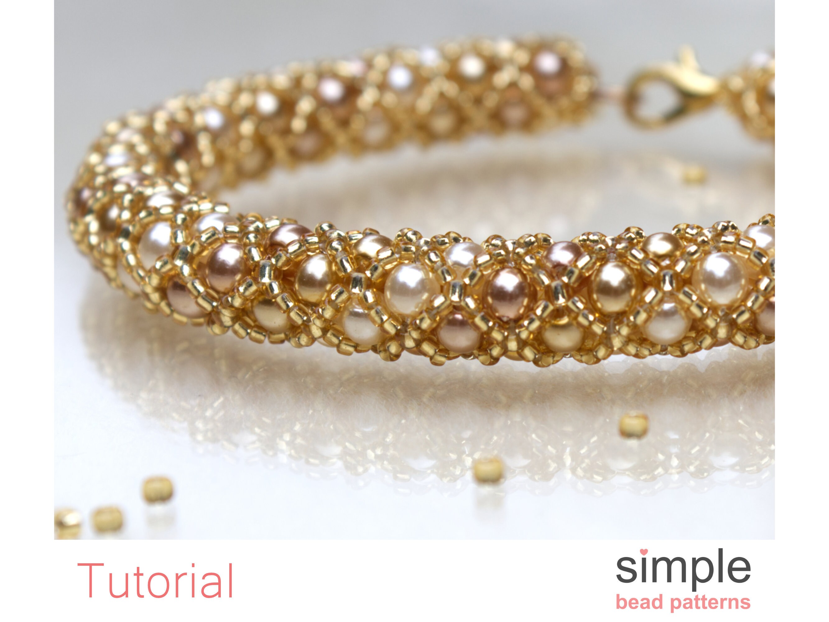 Beading Pattern Beaded Tube Bracelet / Necklace Bead Weaving Etsy Canada