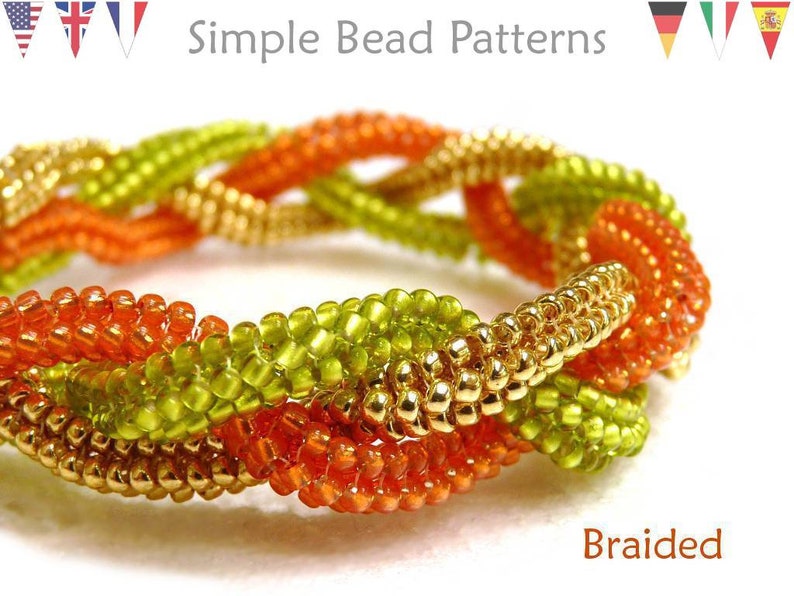 Beading Tutorial Pattern Tubular Herringbone Stitch Beaded Etsy