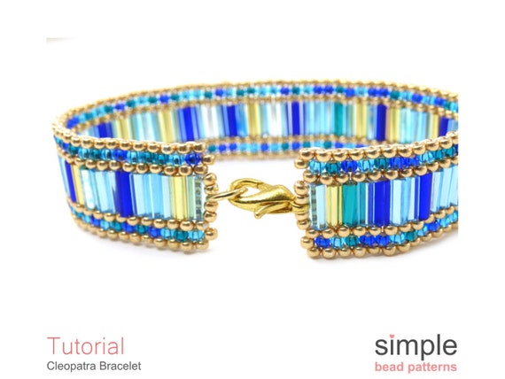 How to make beaded bracelet with bugle beads 