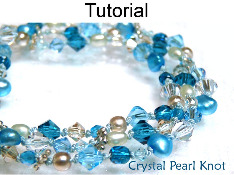 Pearl Knot Beading Pattern Tutorial Jewelry Making Etsy