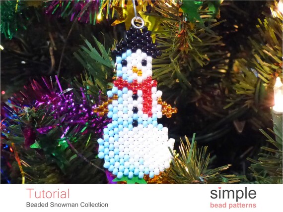 Beaded snowman pattern discount
