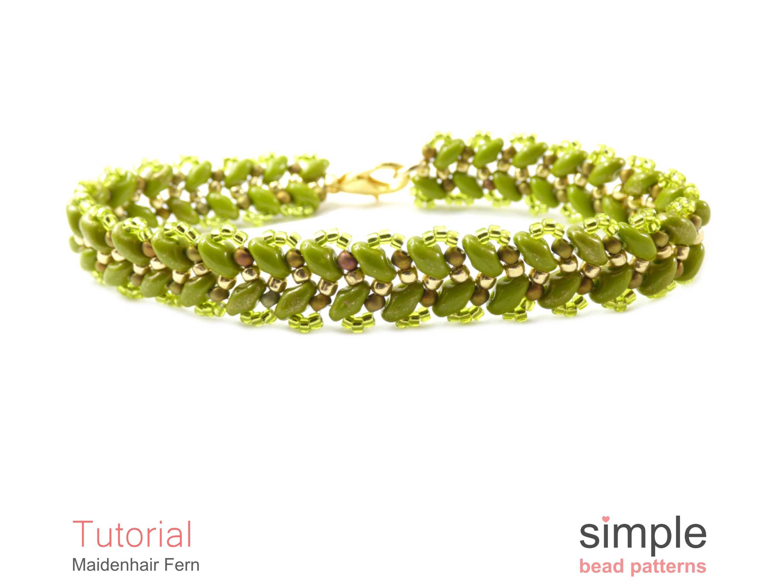 Easy Beading Pattern Superduo Bracelet Bead Pattern Beginner Etsy