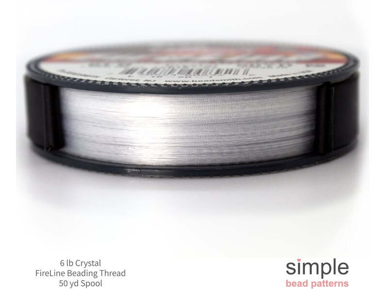 6 LB Crystal Fireline Beading Thread 50 Yds Fireline Crystal Etsy