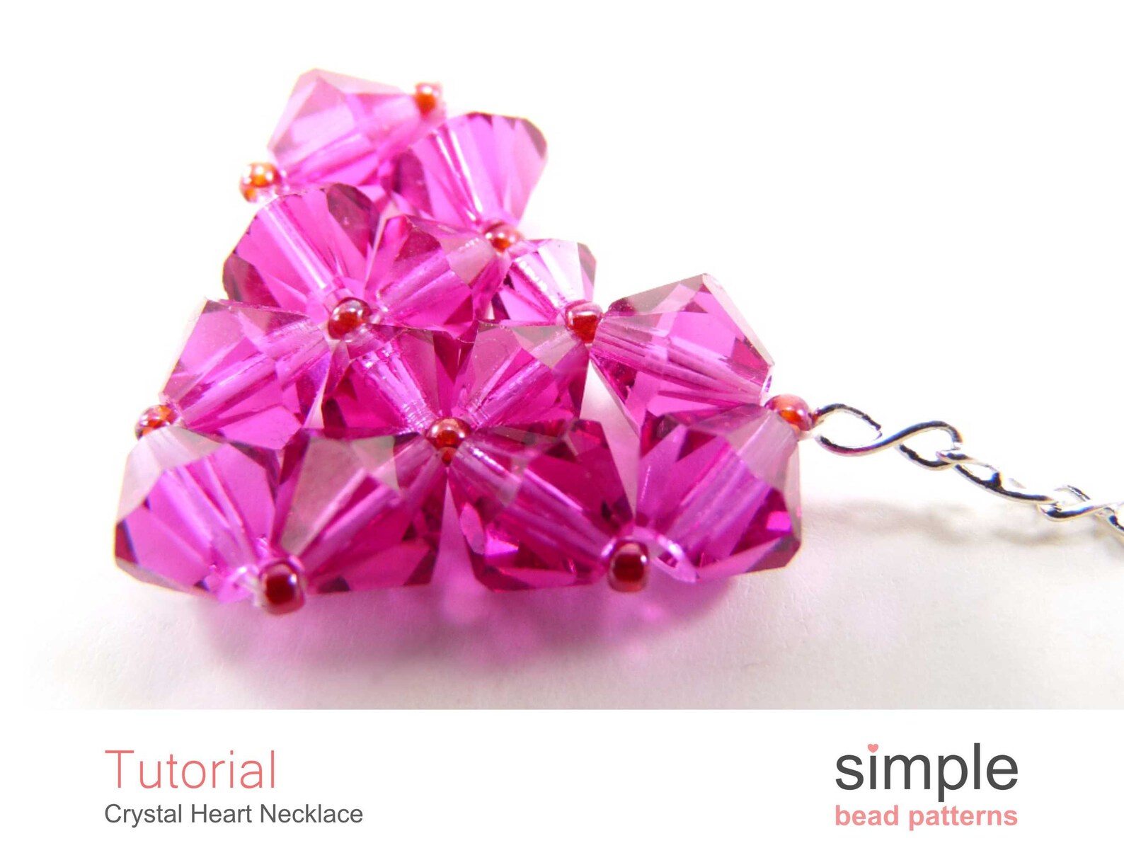 Beaded Puffy Heart Beading Pattern Puff Heart Necklace Etsy