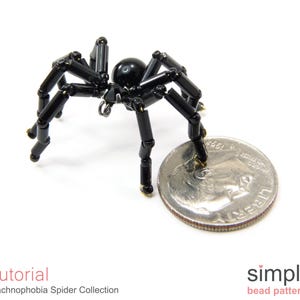 Beaded Spiders Tutorial PDF: "Arachnophobia Spider Collection" Design image 9