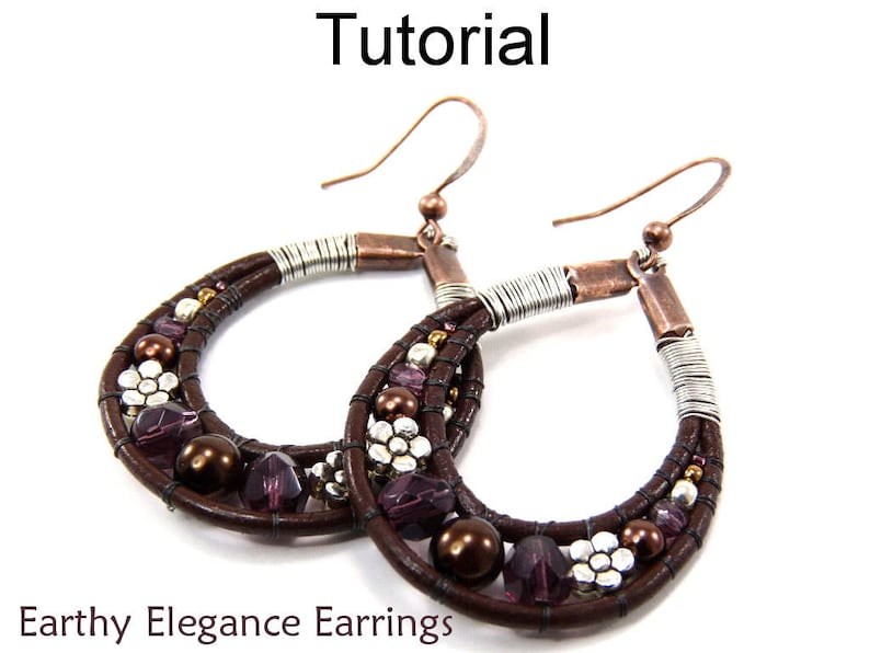 Beaded Leather Patterns Beading Tutorial Jewelry Making Etsy
