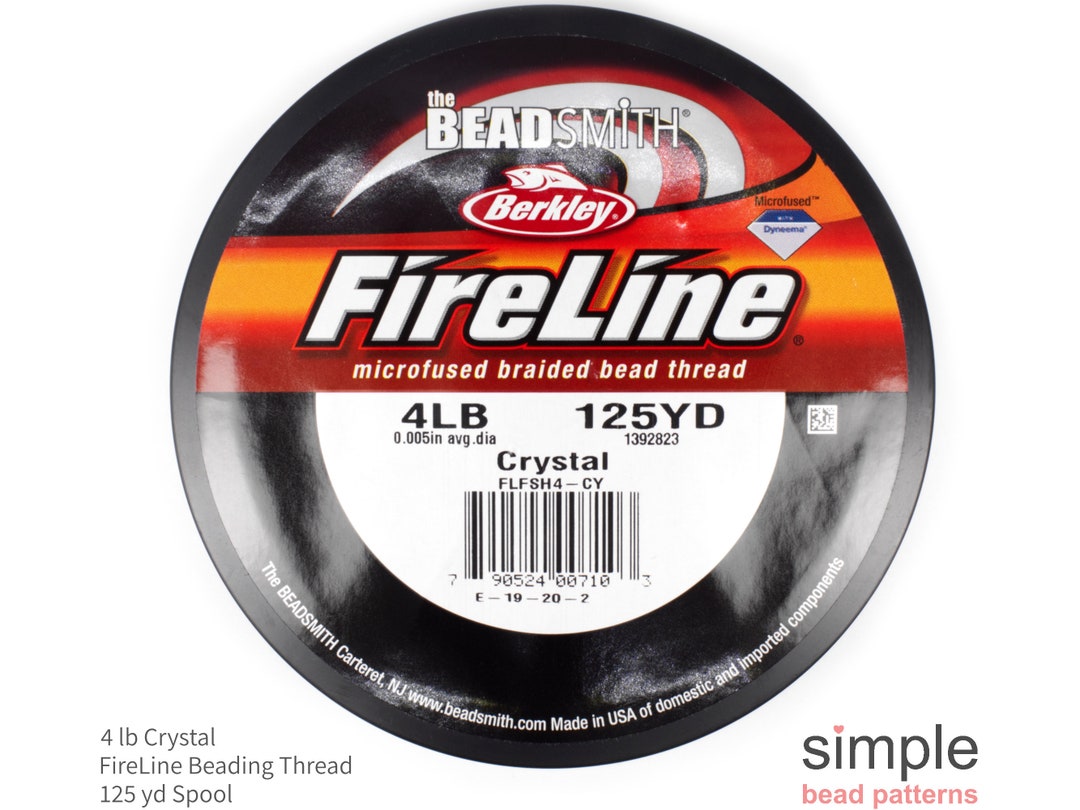 4 LB Crystal Fireline Beading Thread 125 Yds Fireline Crystal Etsy