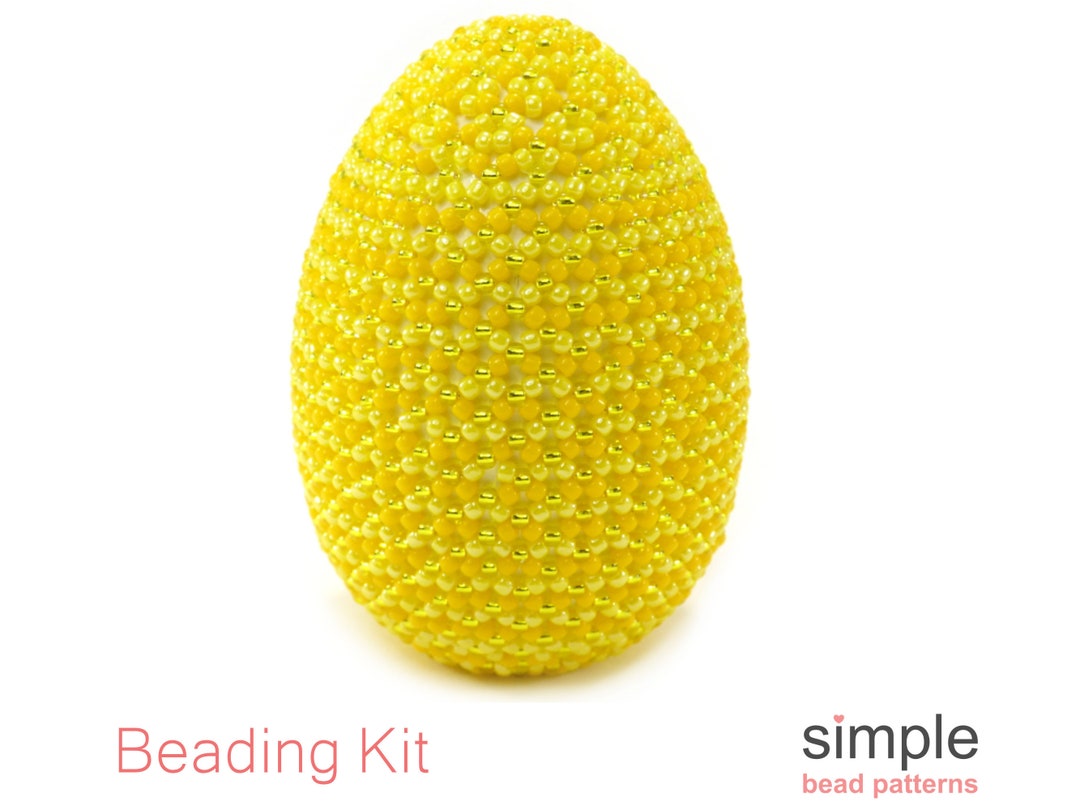 Beaded Easter Eggs Kit Bead Kits for Adults Beadweaving Etsy