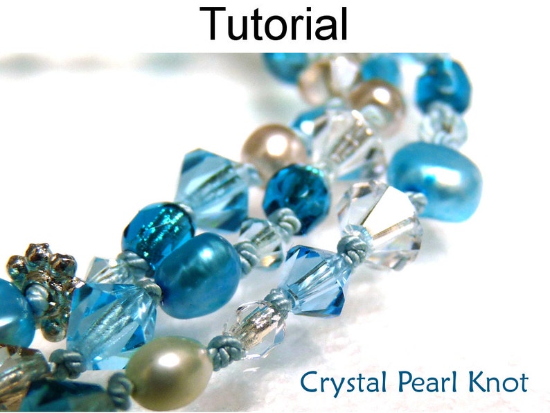 Pearl Knot Beading Pattern Tutorial Jewelry Making Etsy