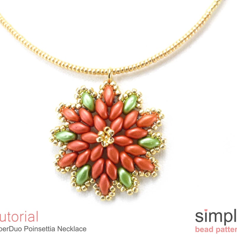 Poinsettia Pendant Necklace main image 1