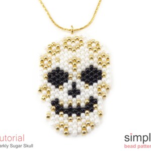 Sugar Skull Beading Pattern PDF: "Sparkly Sugar Skull Collection" Design bild 9