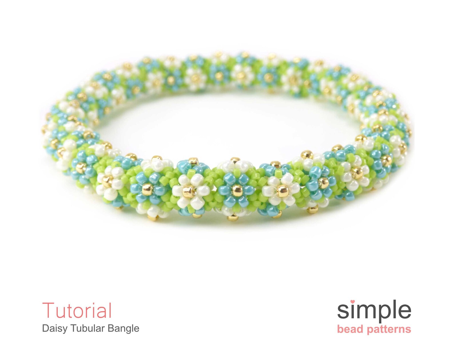 Daisy Chain Beaded Bracelet Tutorial Daisy Stitch Beaded Etsy