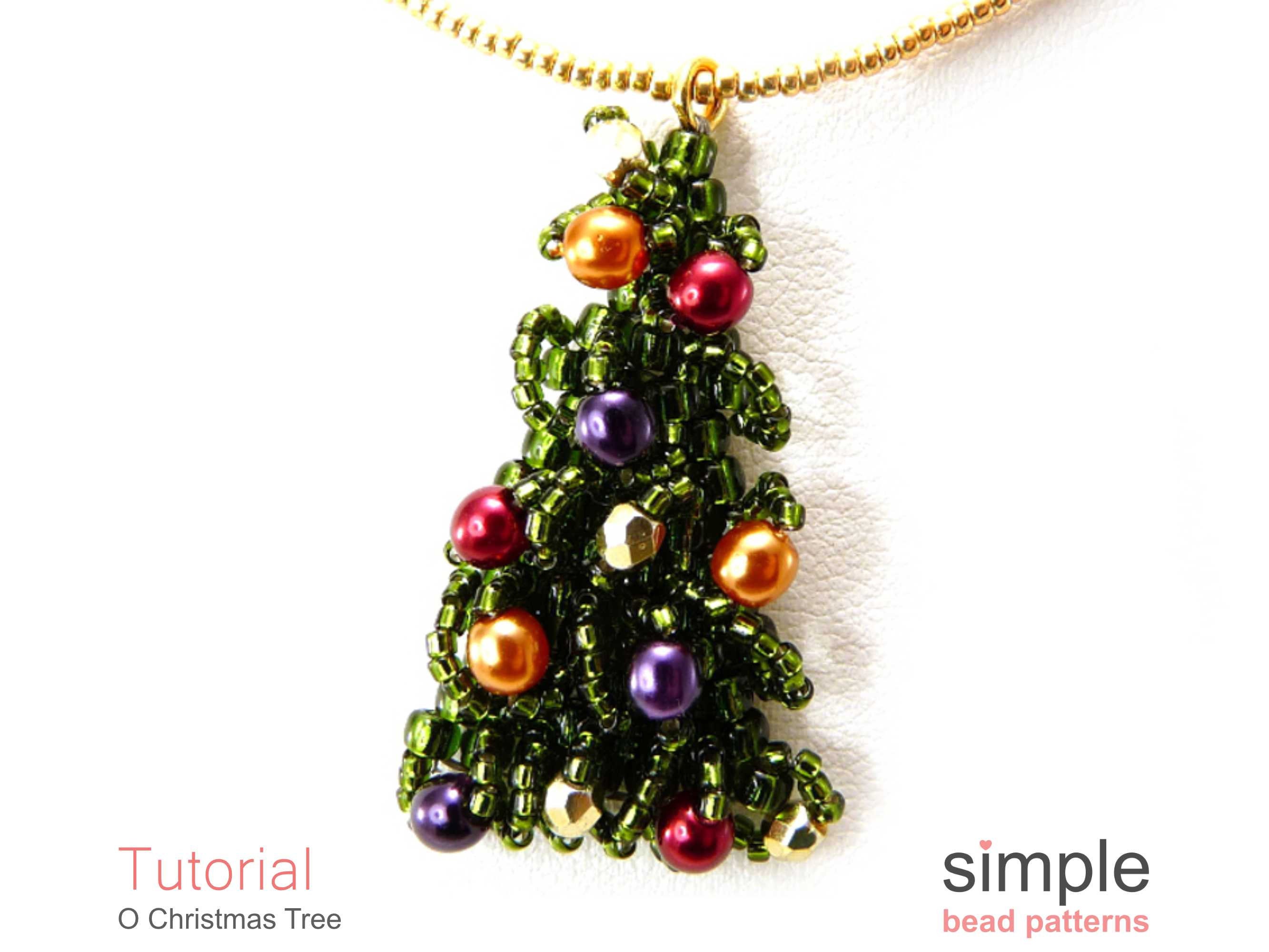 Beaded Christmas Tree Earrings Pattern PDF: "o Christmas Tree" Design ...